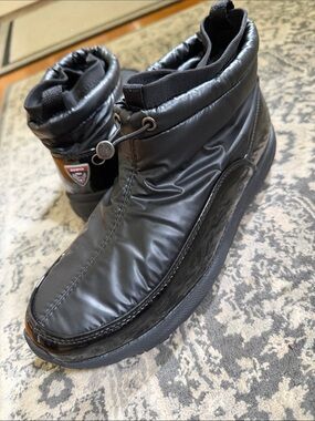 Sporto Quilted Gloss-Trim Ankle Snow Boots waterproof